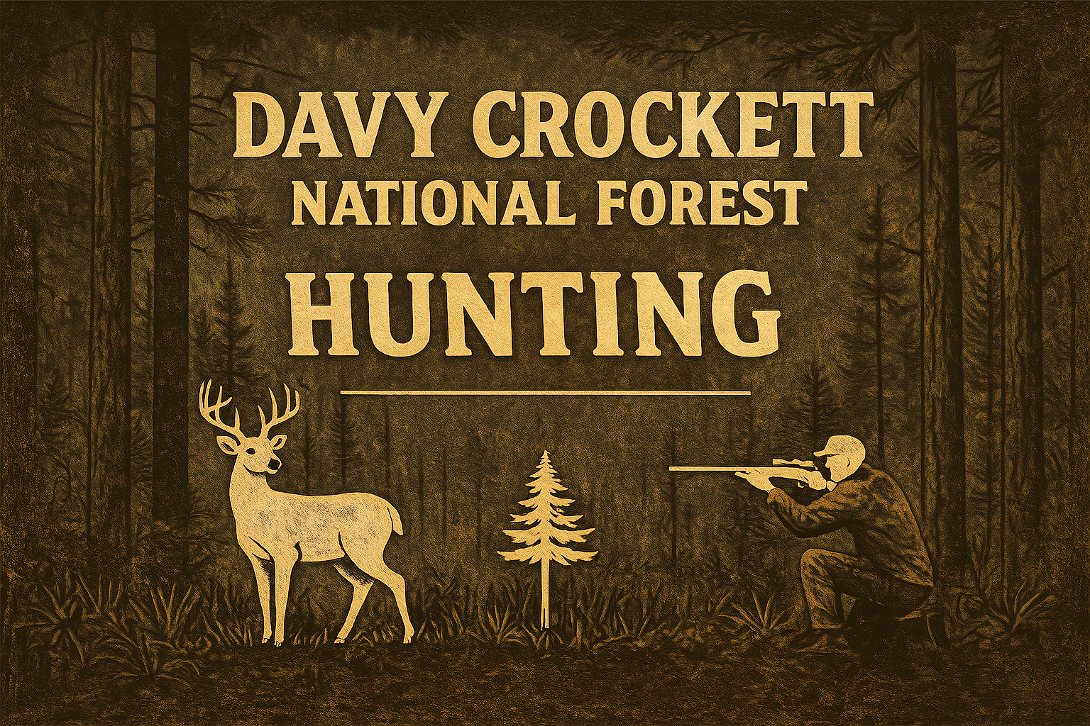 Hunting in Davy Crockett National Forest