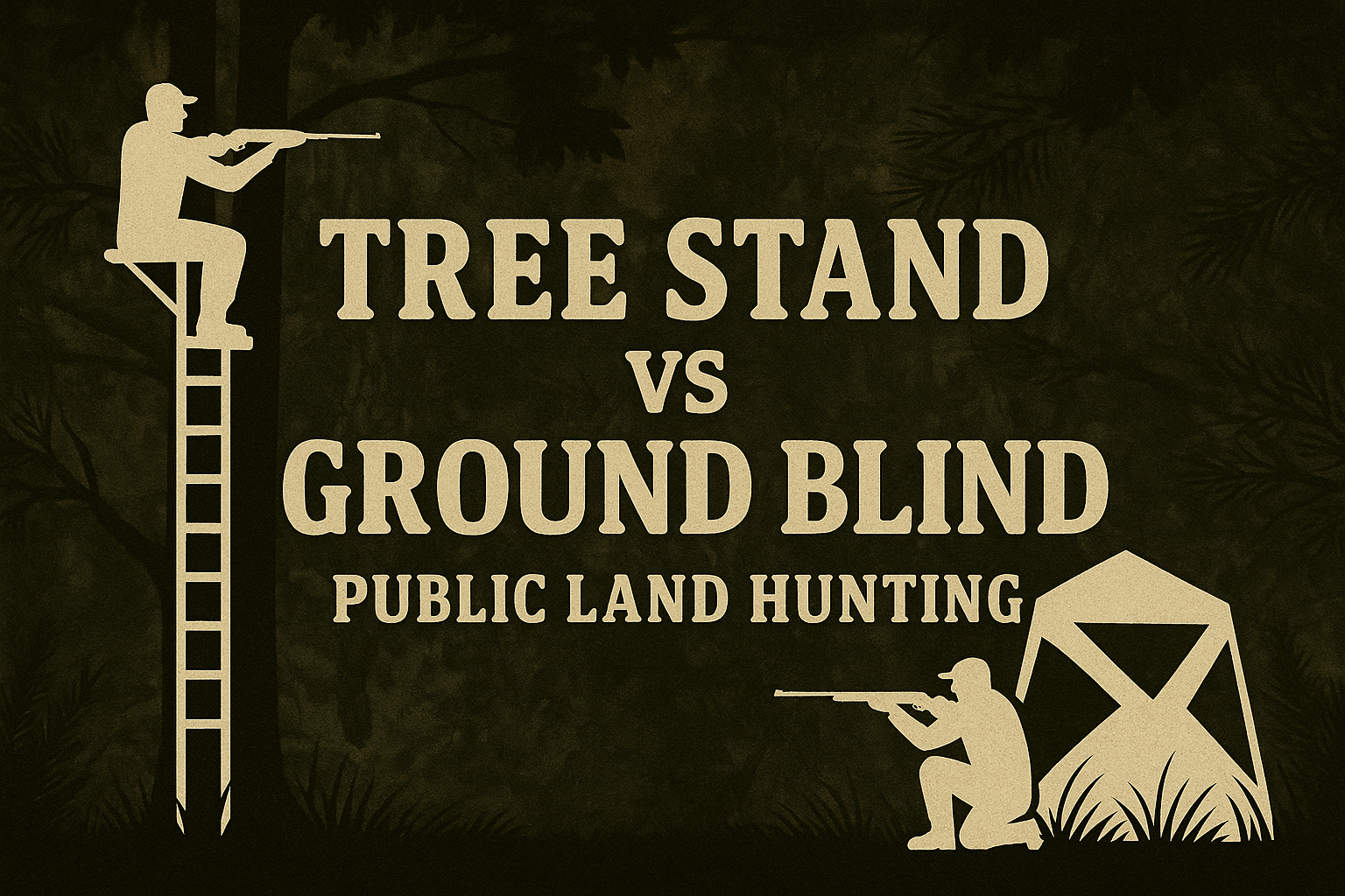 TREE STAND HUNTING vs GROUND BLIND HUNTING ON PUBLIC LAND